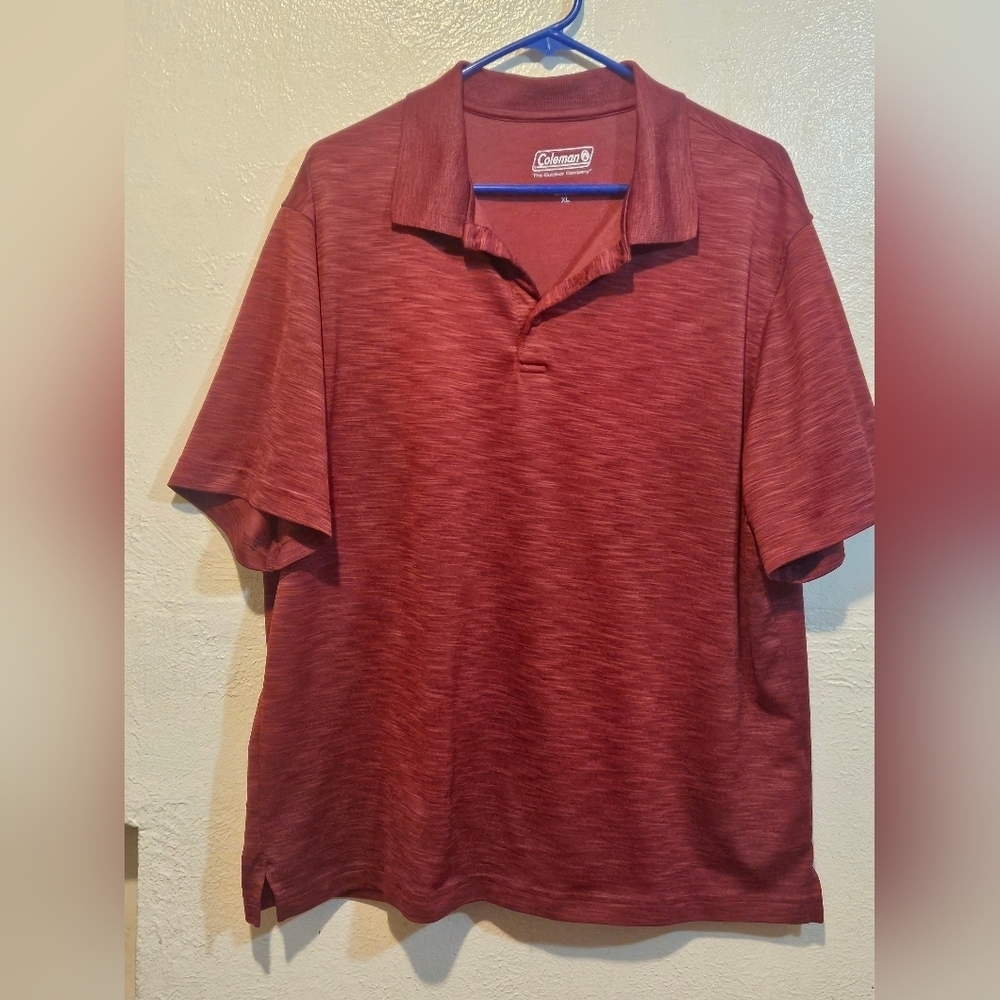 Colman label men's camp polo shirt. Size XL
